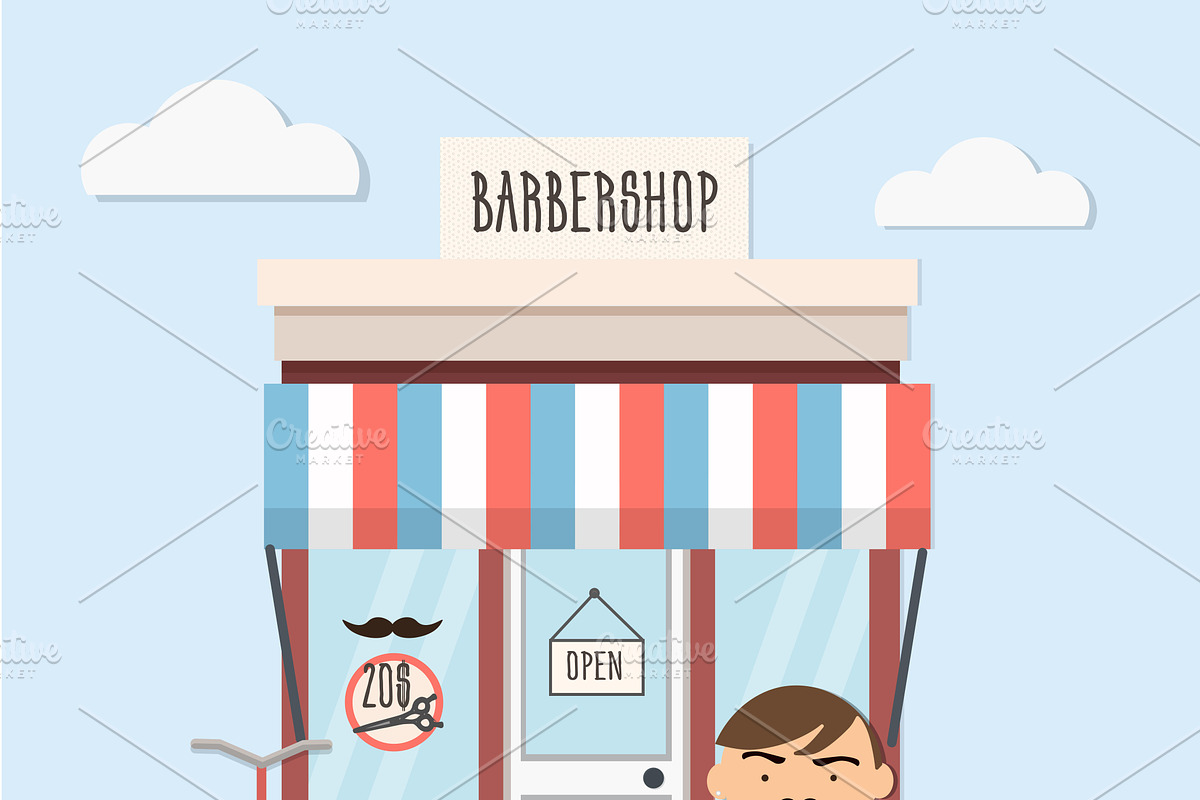 Barbershop in Illustrations - product preview 8