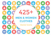 425+ Men and Women Clothes Icons