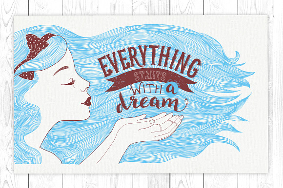 Everything Starts With a Dream in Illustrations - product preview 1