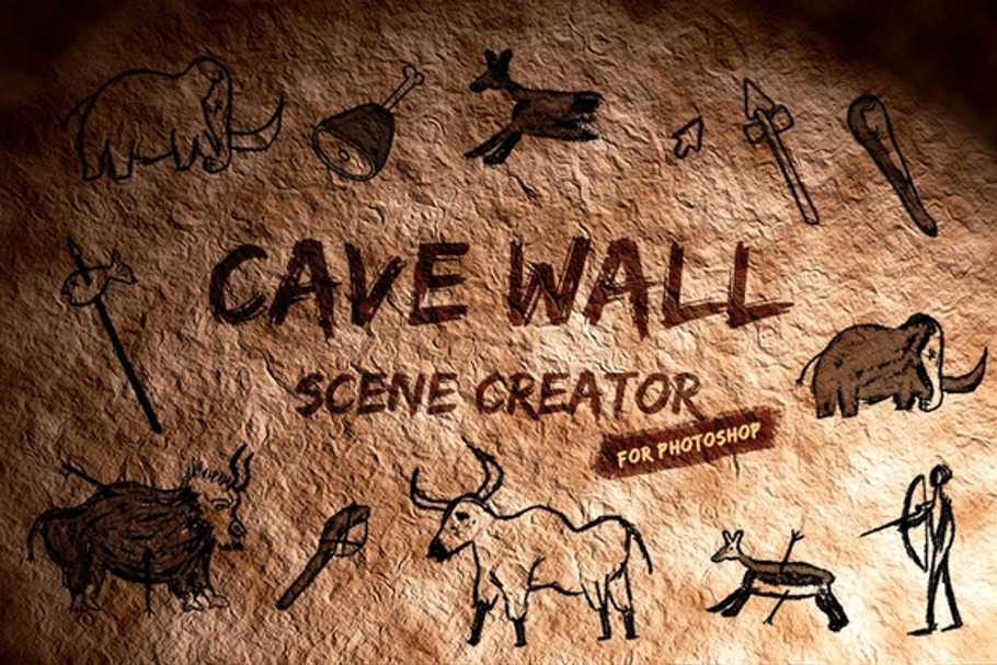 Cave Wall Scene Creator in Illustrations - product preview 8