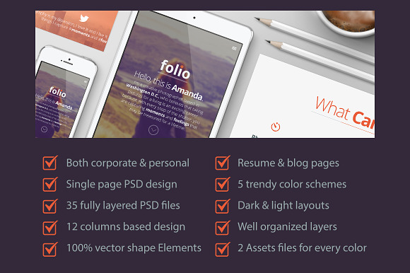 Folio | PSD Multipurpose Website in Website Templates - product preview 4