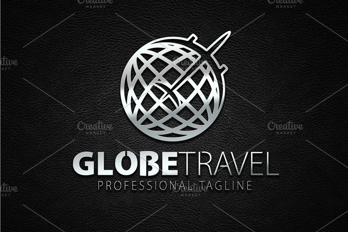 Globe Travel Logo in Logo Templates - product preview 8