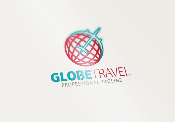 Globe Travel Logo in Logo Templates - product preview 1