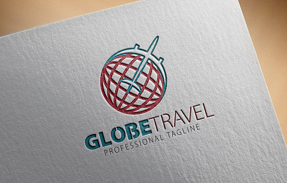 Globe Travel Logo in Logo Templates - product preview 2