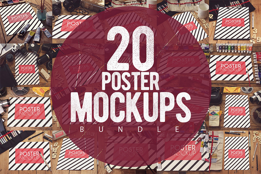 20 Poster Mockups Bundle [80% OFF] in Product Mockups - product preview 8
