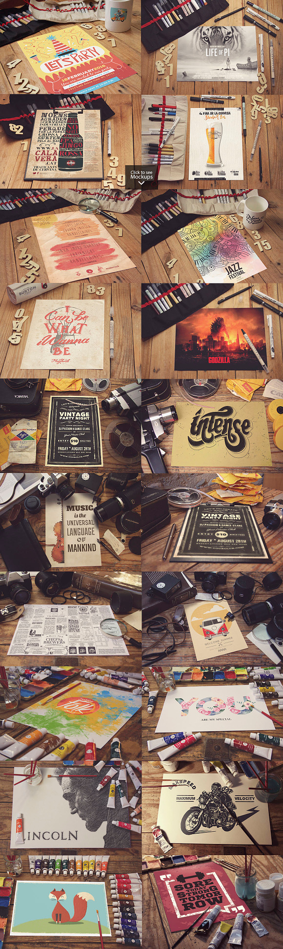 20 Poster Mockups Bundle [80% OFF] in Product Mockups - product preview 1