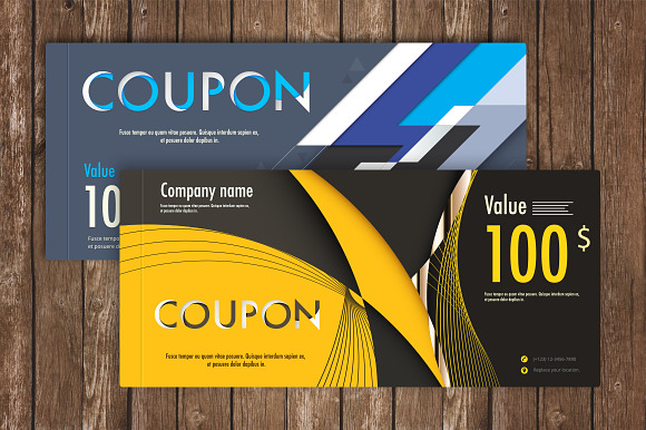 8 Business gift voucher bundle in Templates - product preview 3