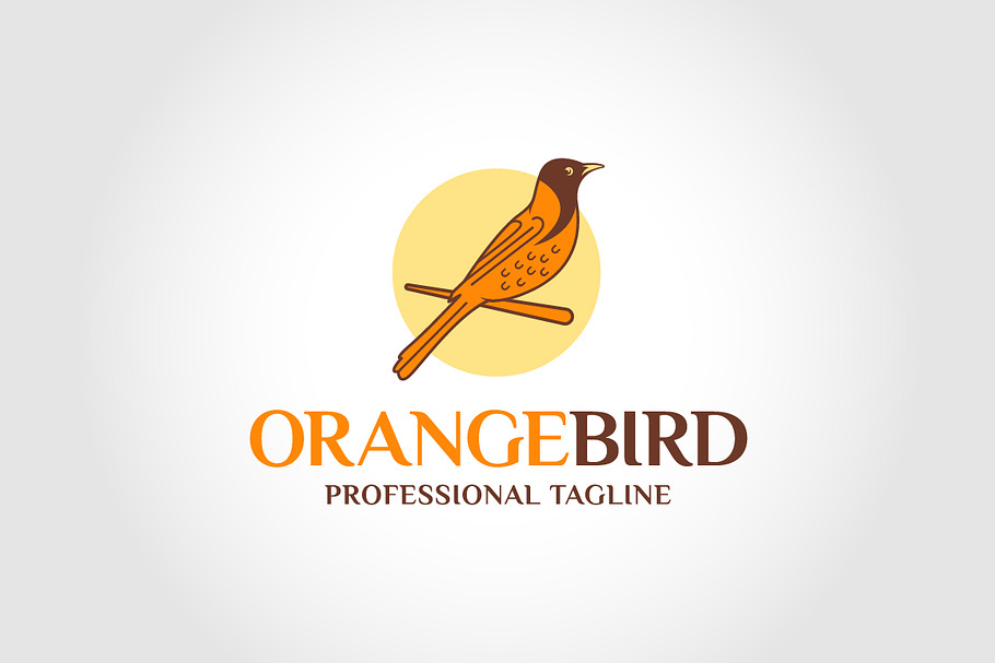 Orange Bird Logo in Logo Templates - product preview 8