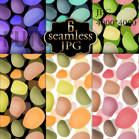 Colored sea pebbles in Graphics - product preview 1
