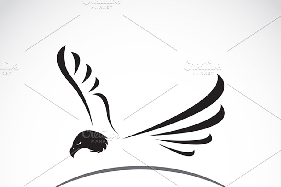 Vector image of an eagle in Graphics - product preview 8