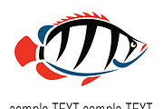 Vector image of an fish
