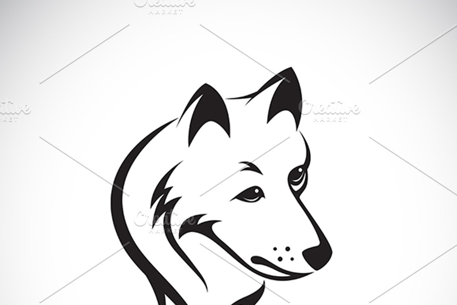Vector images of wolf head  in Graphics - product preview 8
