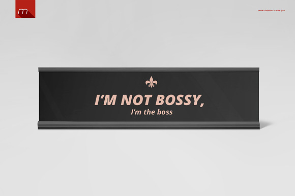 Name Plate Holder Mock-up in Product Mockups - product preview 3
