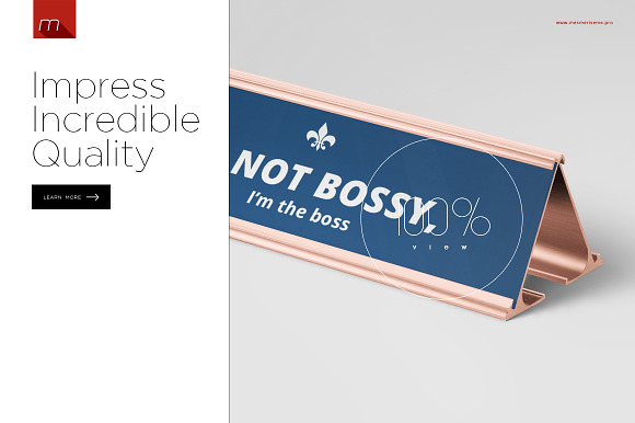Name Plate Holder Mock-up in Product Mockups - product preview 6
