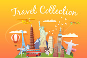 Travel Collection. Web illustrations