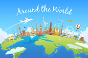 Around the world. Travel collection.