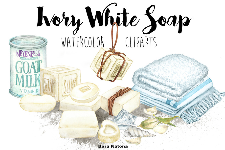 Ivory White Soap Clipart