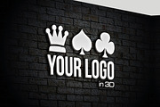 3D Wall Logo Mockup