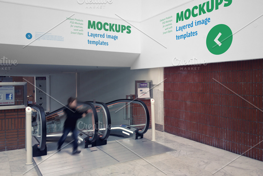 Indoor Signage Mockup - 01 in Branding Mockups - product preview 8