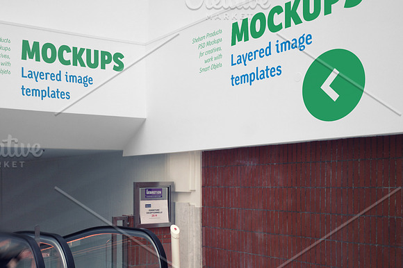 Indoor Signage Mockup - 01 in Branding Mockups - product preview 1