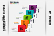 Business Stair Success Infographic