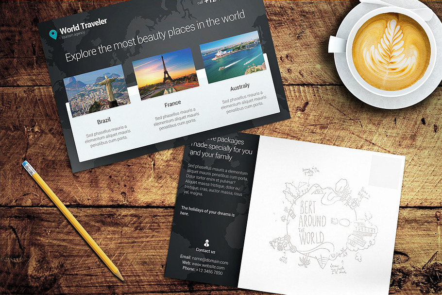 Post Card Mockup #6 in Product Mockups - product preview 8
