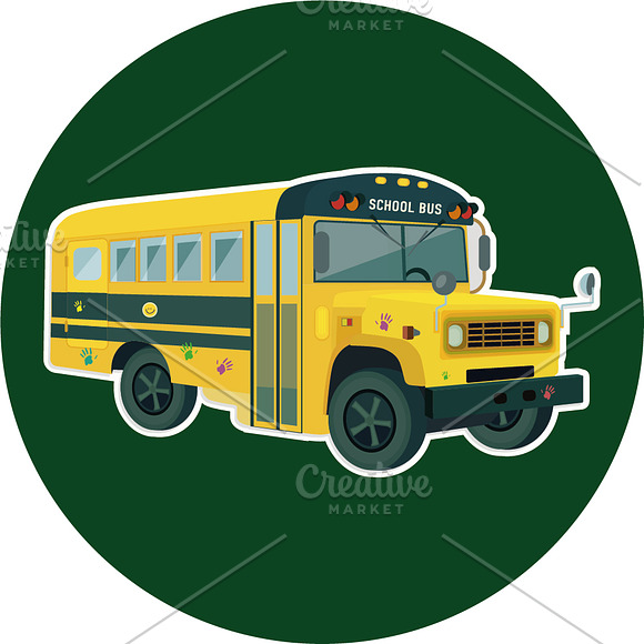 School bus in Illustrations - product preview 2