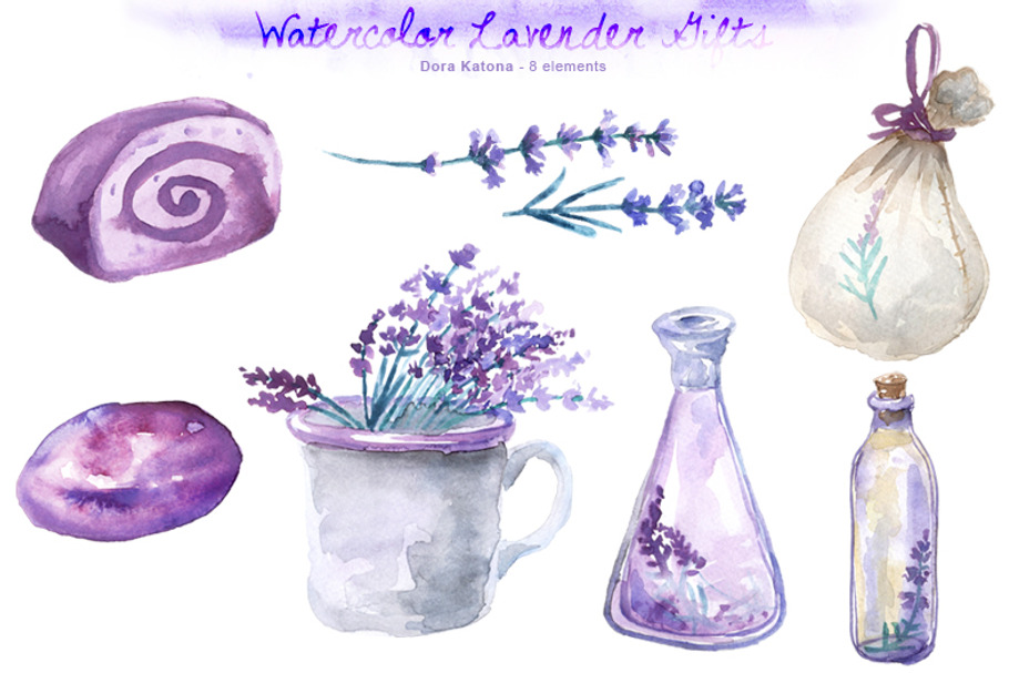 Watercolor Lavender Gifts