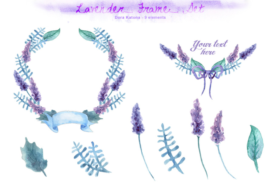 Lavender Frame Set