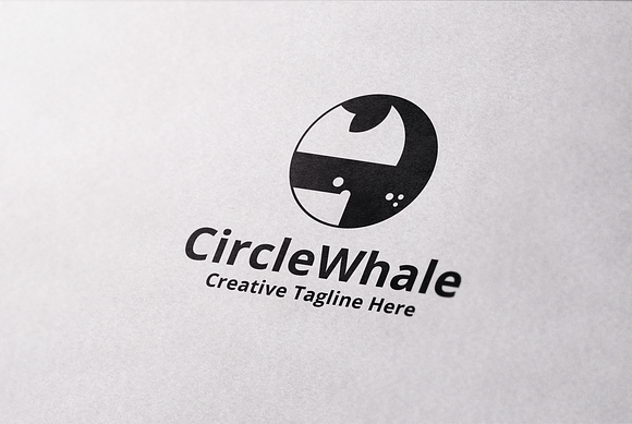 Circle Whale Logo Template in Logo Templates - product preview 4