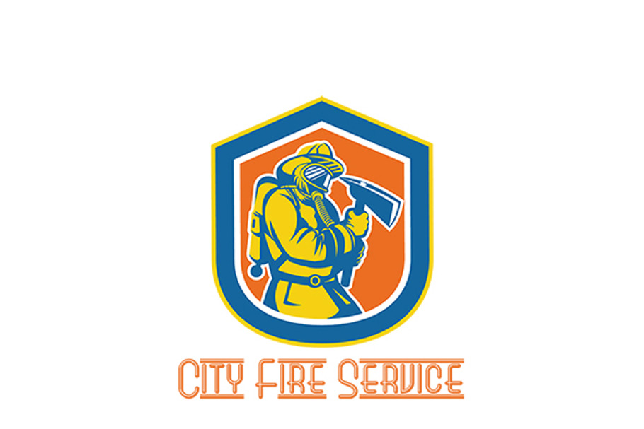 City Fire Service Logo in Logo Templates - product preview 8