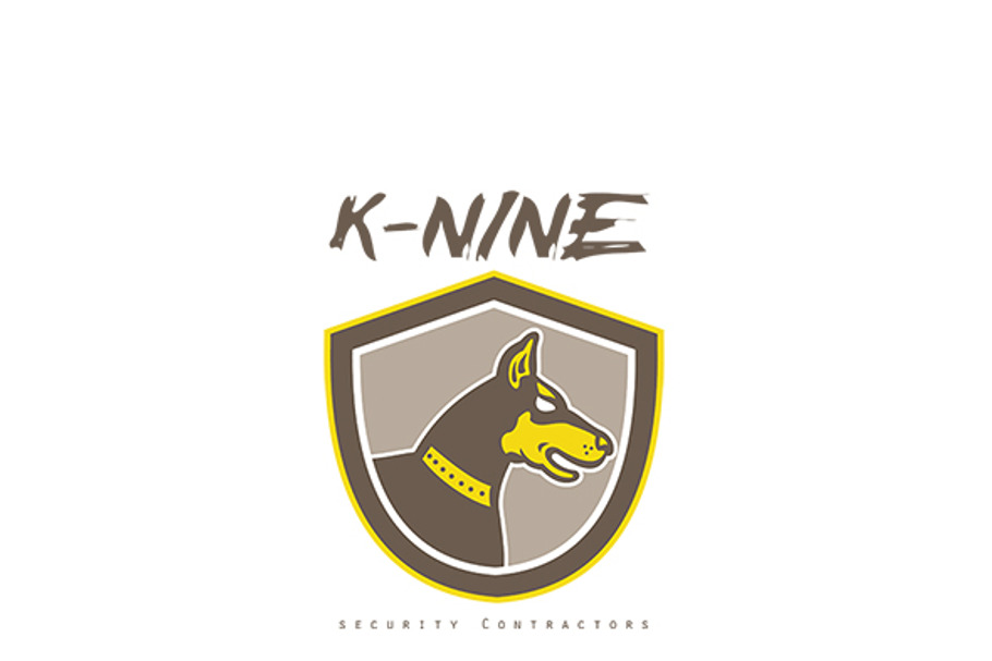 K-Nine Security Contractors Logo in Logo Templates - product preview 8