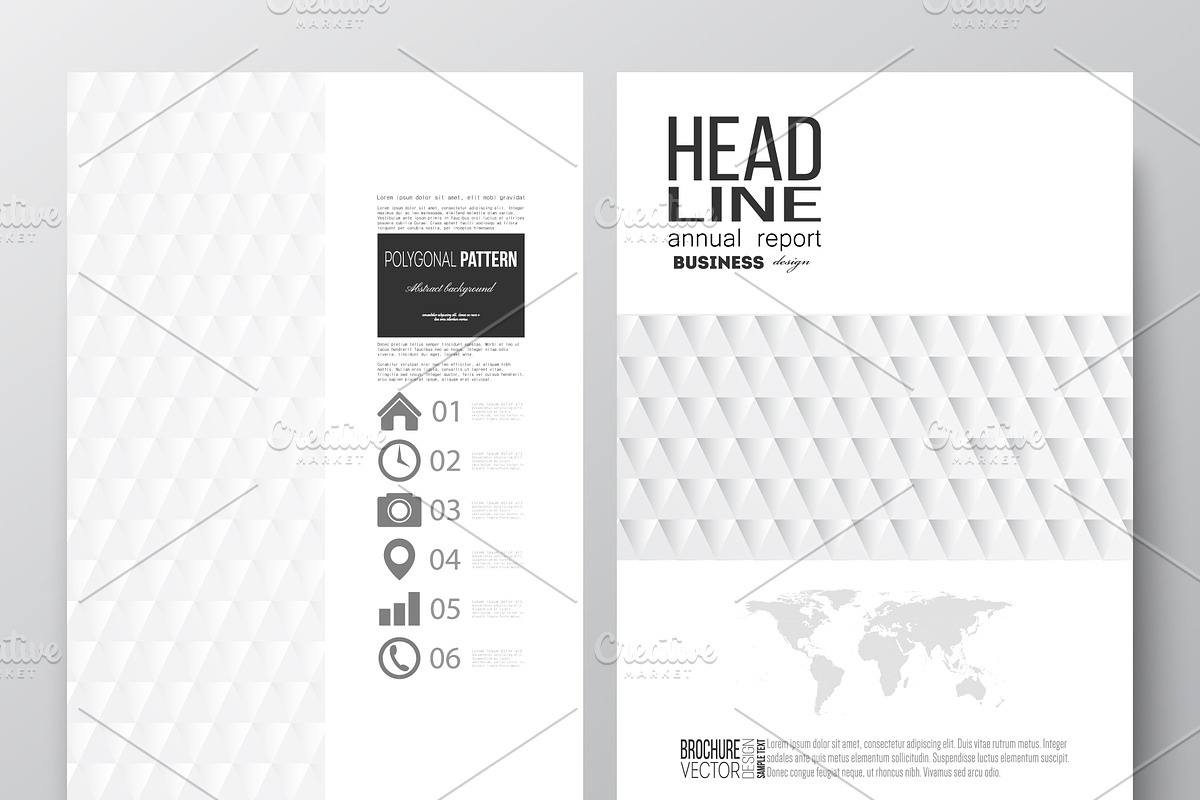 Bundle of 35 brochure templates in Illustrations - product preview 8