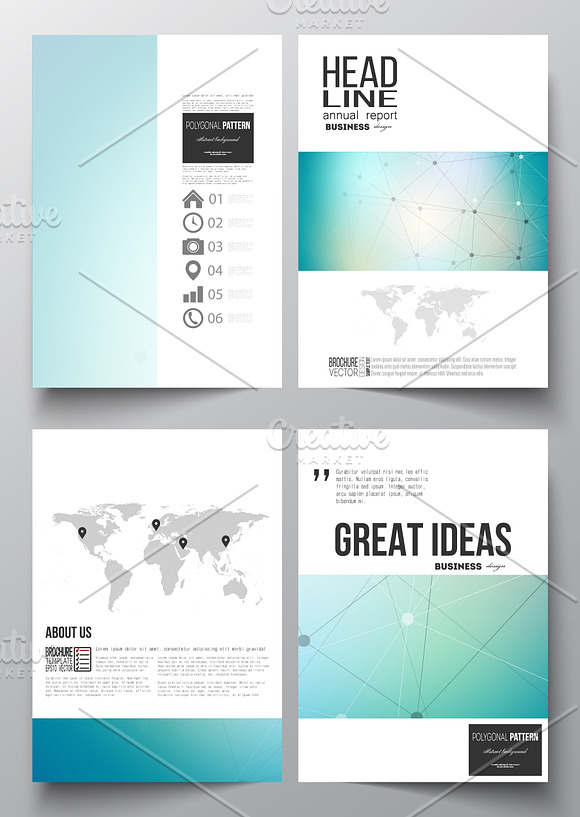 Bundle of 35 brochure templates in Illustrations - product preview 5
