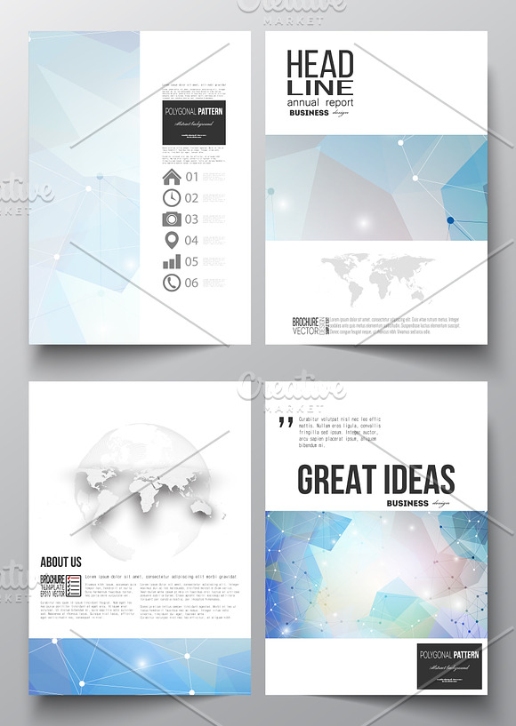 Bundle of 35 brochure templates in Illustrations - product preview 9
