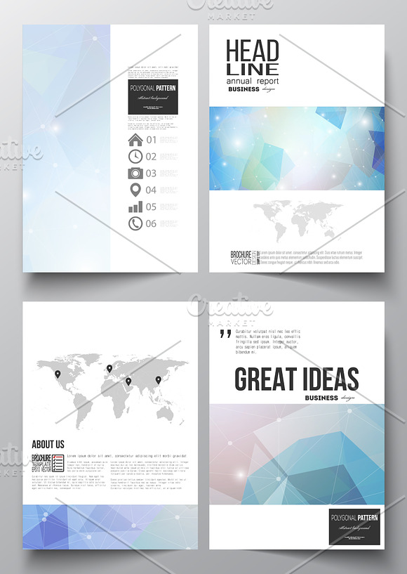 Bundle of 35 brochure templates in Illustrations - product preview 12