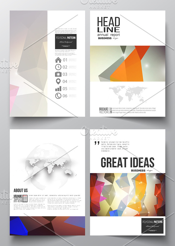 Bundle of 35 brochure templates in Illustrations - product preview 14