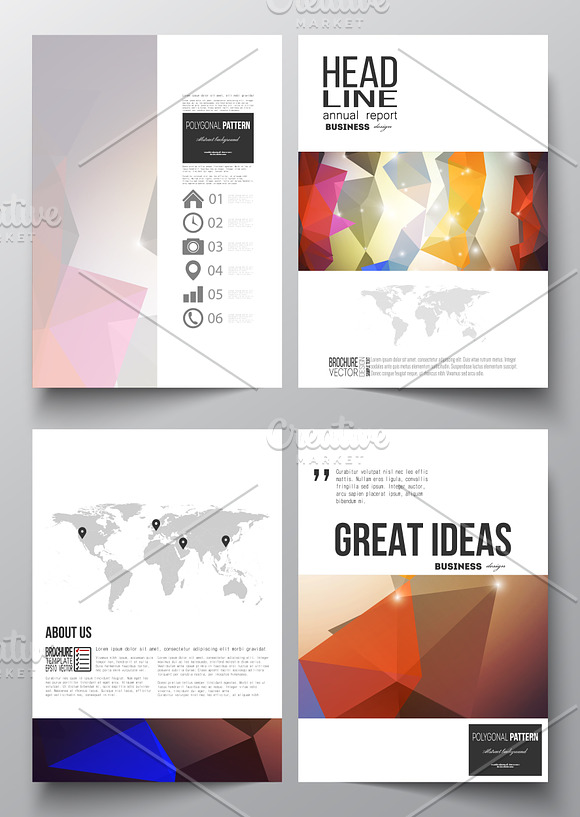 Bundle of 35 brochure templates in Illustrations - product preview 15