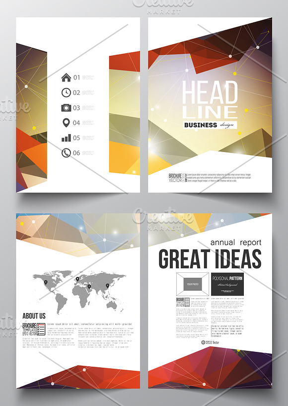 Bundle of 35 brochure templates in Illustrations - product preview 18