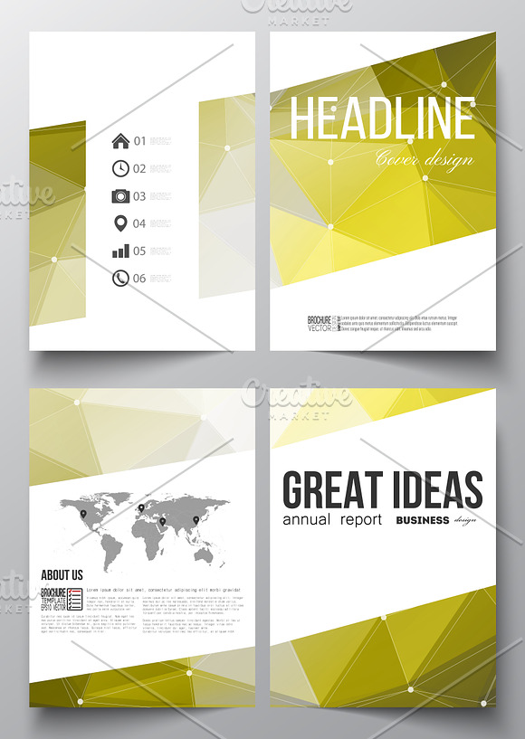 Bundle of 35 brochure templates in Illustrations - product preview 21