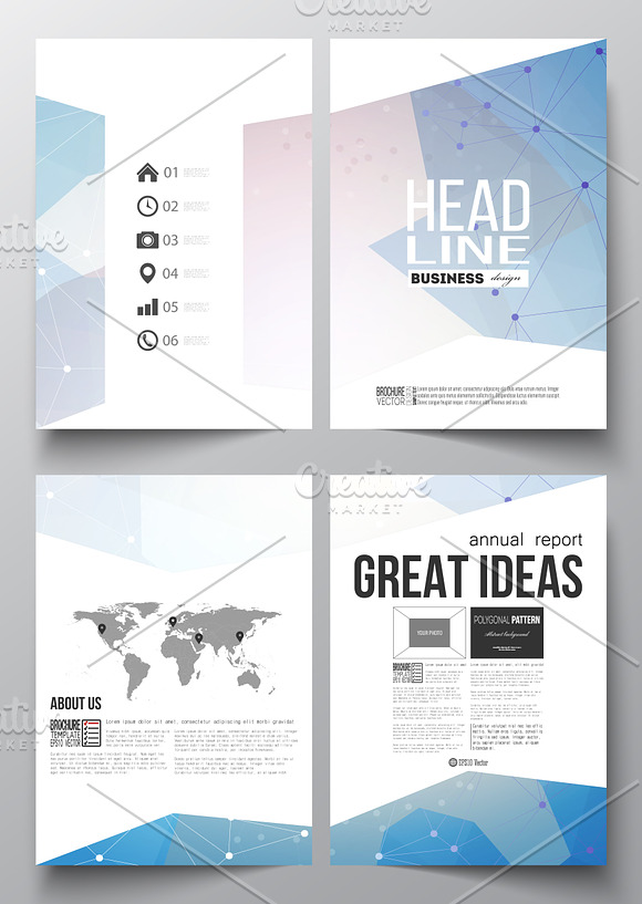 Bundle of 35 brochure templates in Illustrations - product preview 23