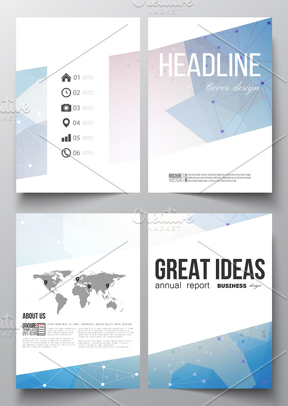 Bundle of 35 brochure templates in Illustrations - product preview 24