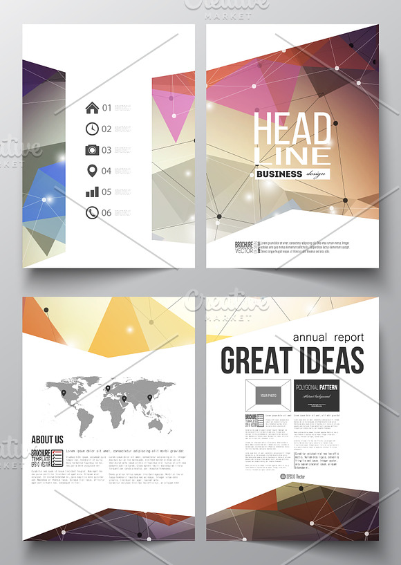 Bundle of 35 brochure templates in Illustrations - product preview 25
