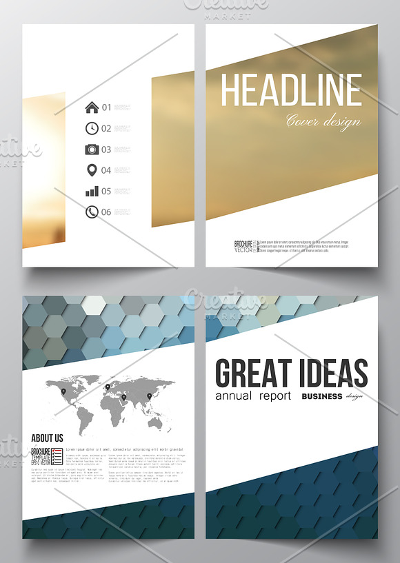 Bundle of 35 brochure templates in Illustrations - product preview 33