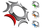 Bright high-quality 3d logo
