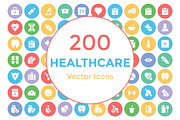 200 Healthcare Vector Icons