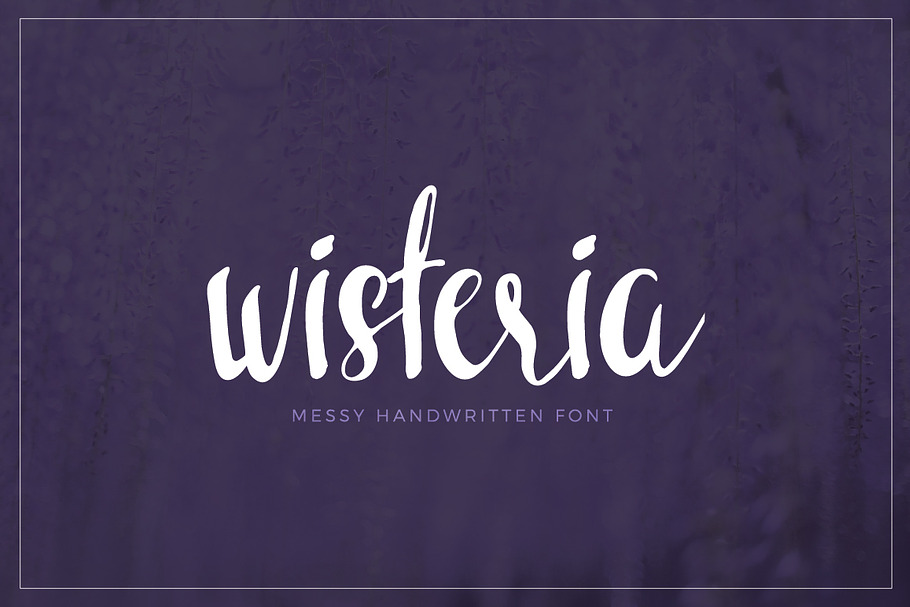 Wisteria Handwritten Font in Script Fonts - product preview 8