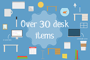 infographic / Flat Icon Office Pack