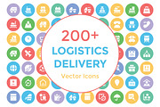 200+ Logistics Delivery Vector Icons
