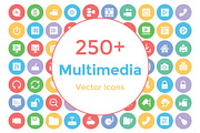 250+ Multimedia Vector Icons